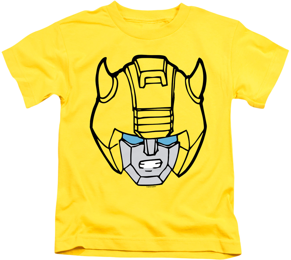 Youth Bumblebee Head Shot Transformers Shirt