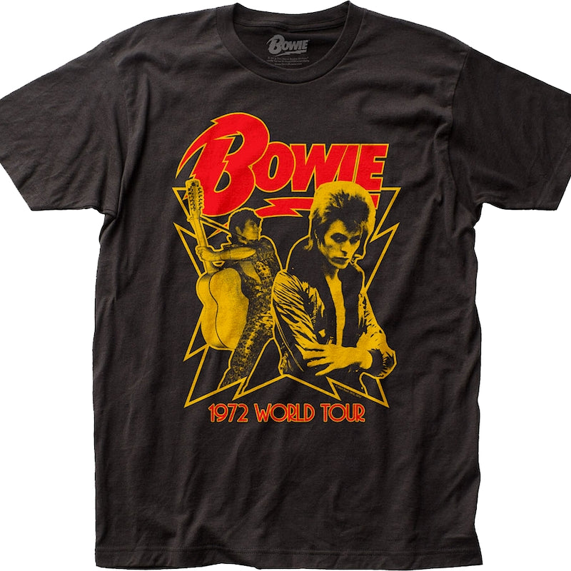 1972 World Tour David Bowie T-Shirt