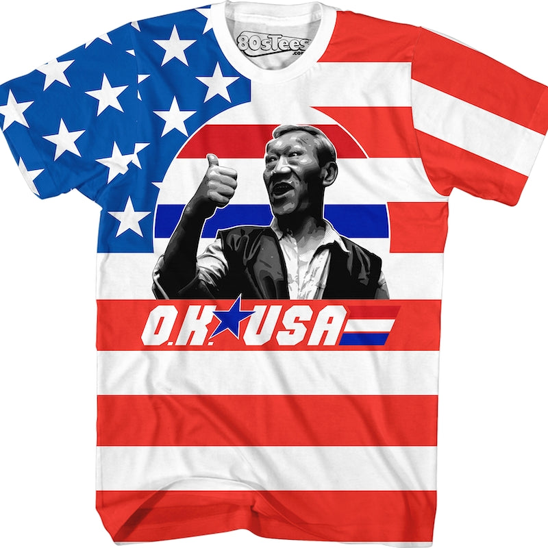 American Flag OK USA Bloodsport T-Shirt