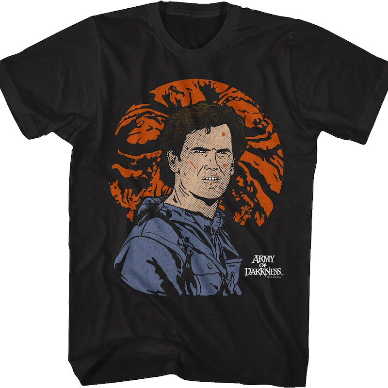 Illustrated Ash Williams Army of Darkness T-Shirt