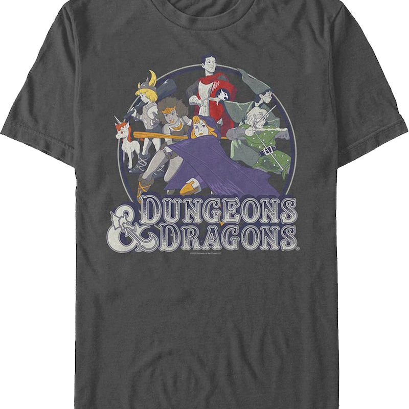 Animated Group Picture Dungeons & Dragons T-Shirt