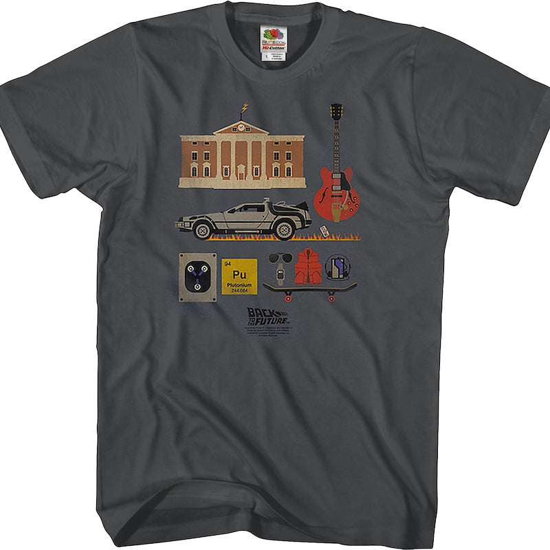 Back to the Future Items T-Shirt