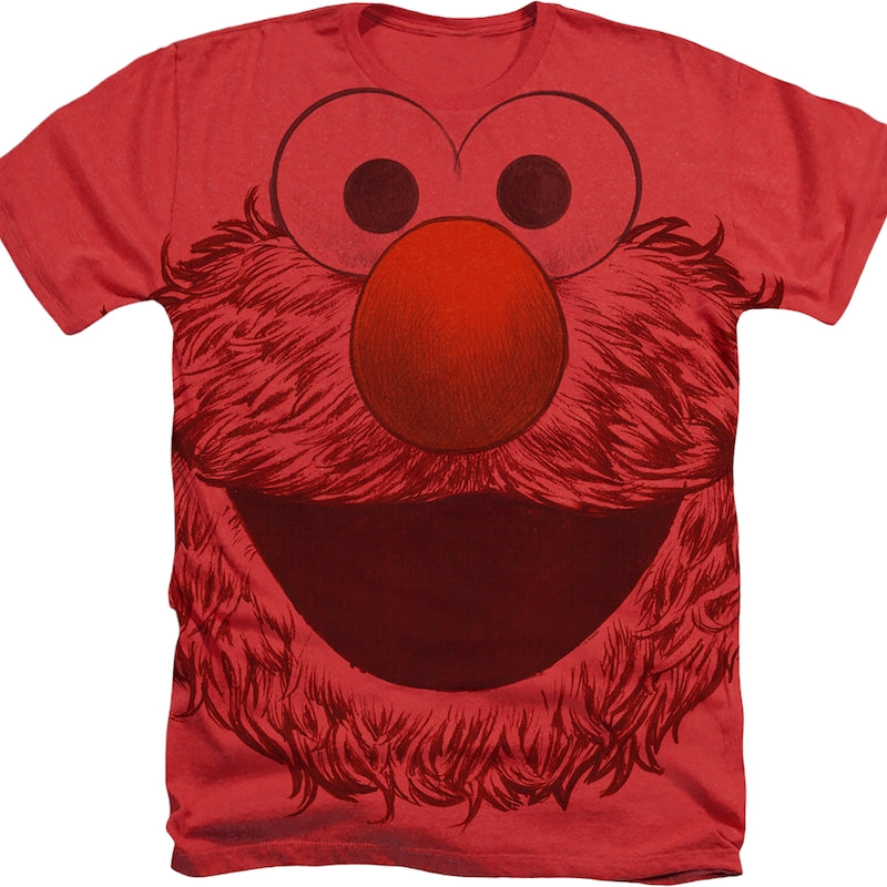 Big Print Elmo Sesame Street T-Shirt