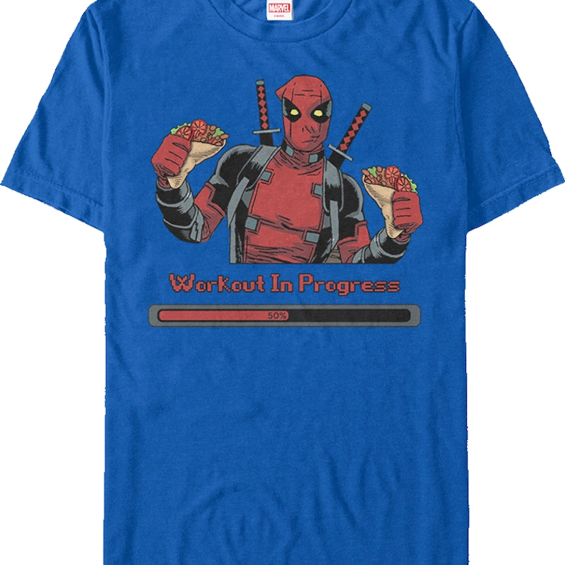 Workout in Progress Deadpool T-Shirt
