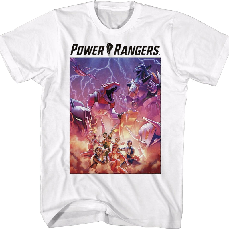 Dinozords Poster Mighty Morphin Power Rangers T-Shirt