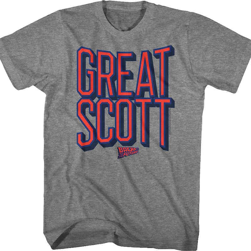 Distressed Great Scott Back To The Future T-Shirt
