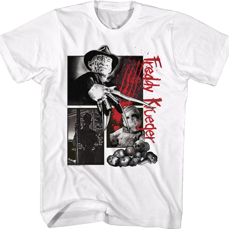 Freddy Krueger Collage Nightmare On Elm Street T-Shirt