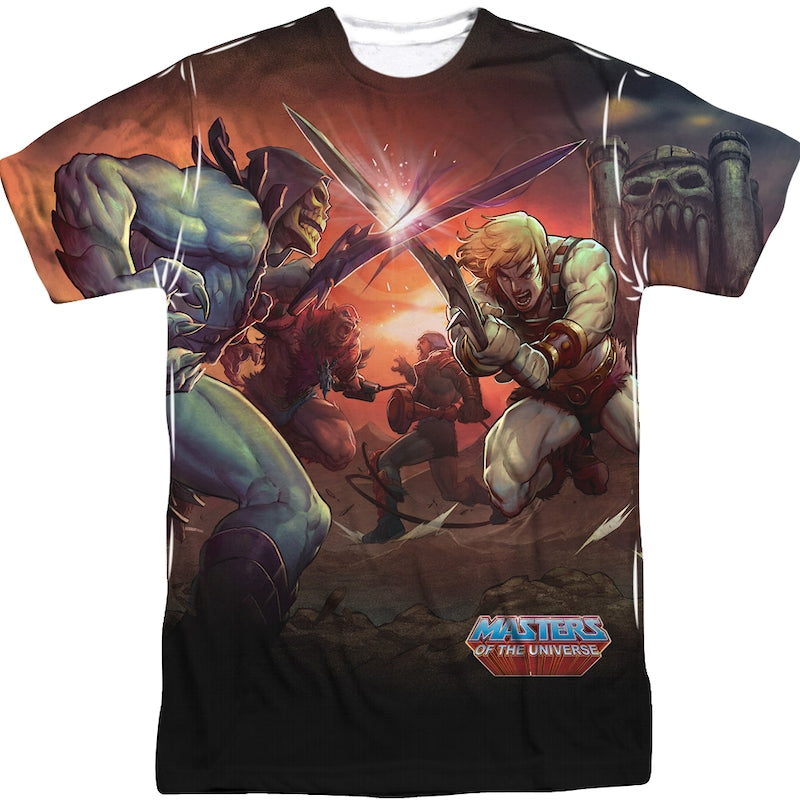 He-Man and Skeletor Battle Sublimation Shirt