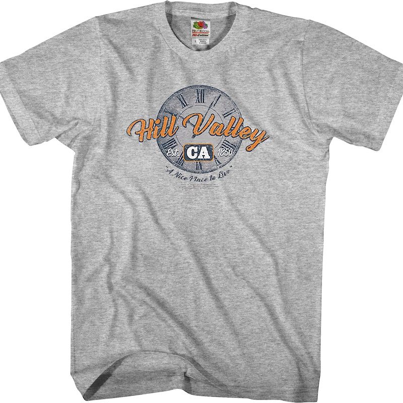 Hill Valley A Nice Place To Live Back To The Future T-Shirt
