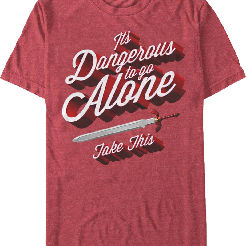 Legend Of Zelda It's Dangerous To Go Alone Take This Nintendo T-Shirt