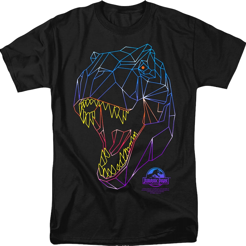 Neon Tyrannosaurus Rex Jurassic Park T-Shirt