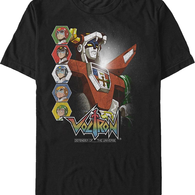 Retro Pilots And Robot Voltron T-Shirt