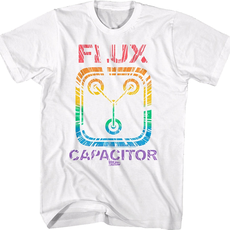 Rainbow Flux Capacitor Back To The Future T-Shirt