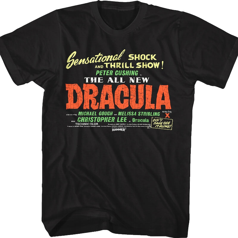The All New Dracula Hammer Films T-Shirt