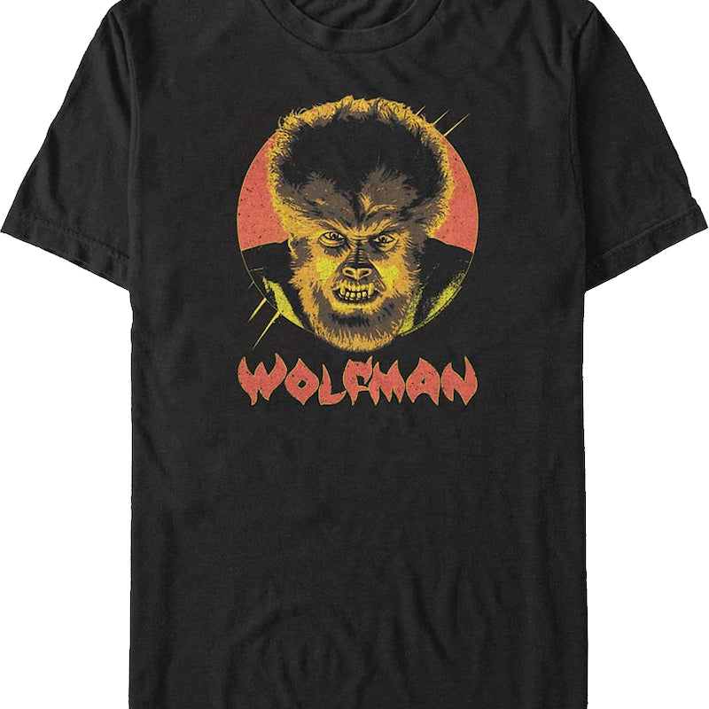 The Face Of Fear Wolf Man T-Shirt