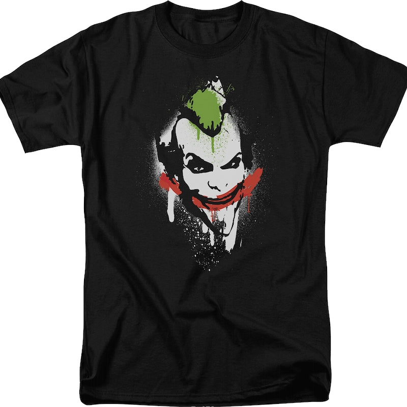 The Joker Spray Painted Smile DC Comics T-Shirt