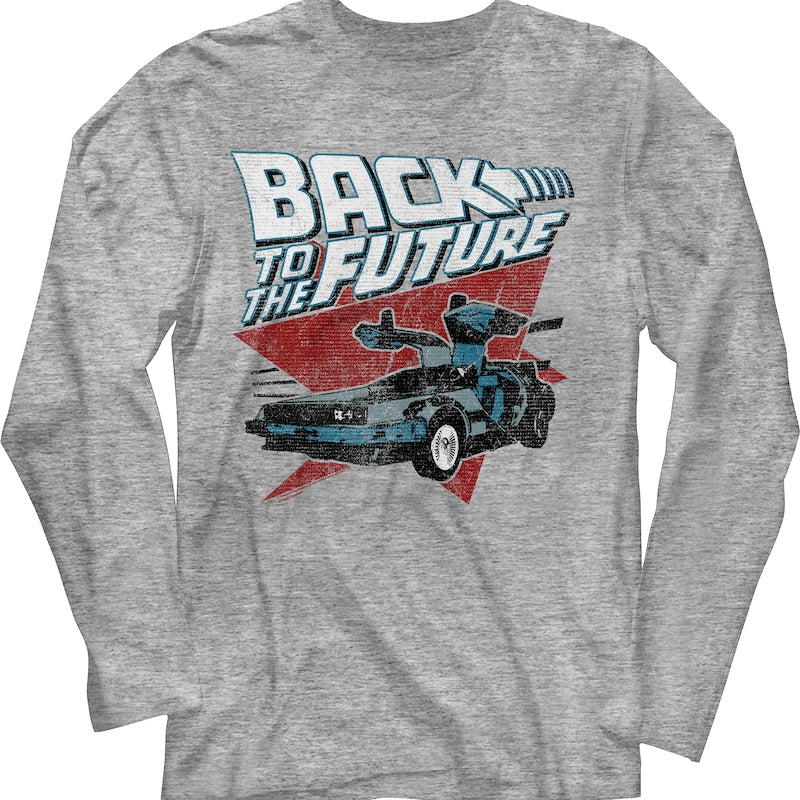 Vintage DeLorean Back To The Future Long Sleeve Shirt