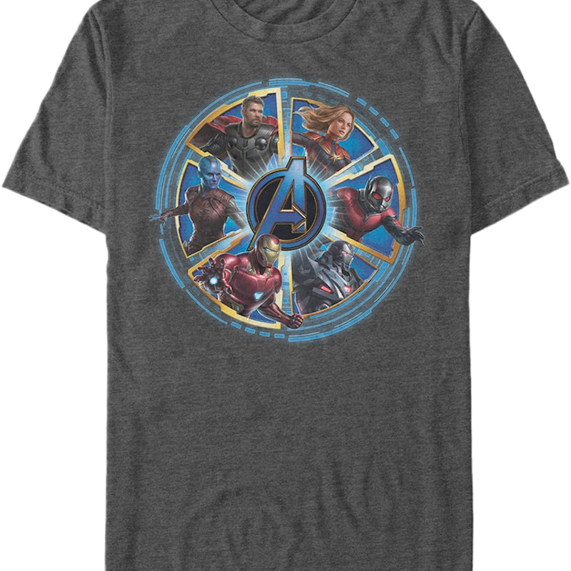 Wheel of Heroes Avengers Endgame T-Shirt
