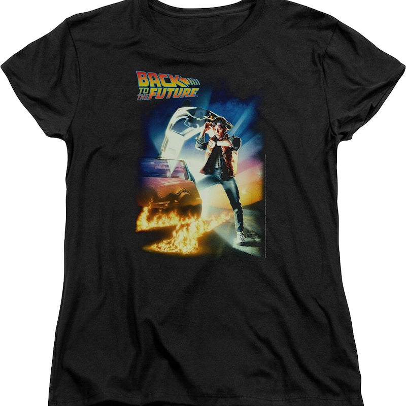 Womens Classic Movie Poster Back To The Future Shirt