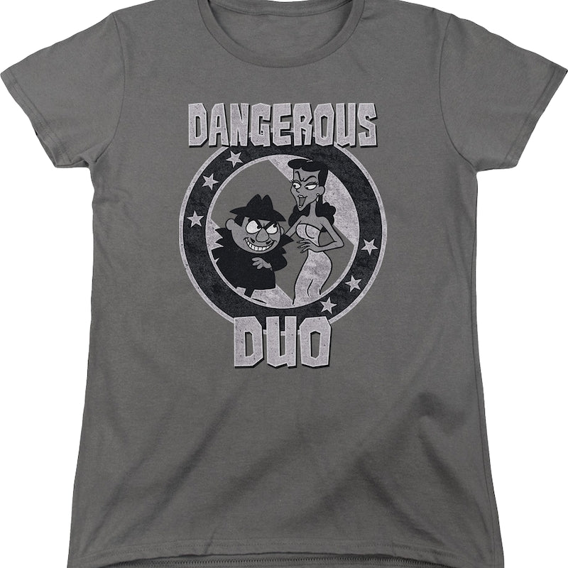 Womens Dangerous Duo Rocky and Bullwinkle Shirt