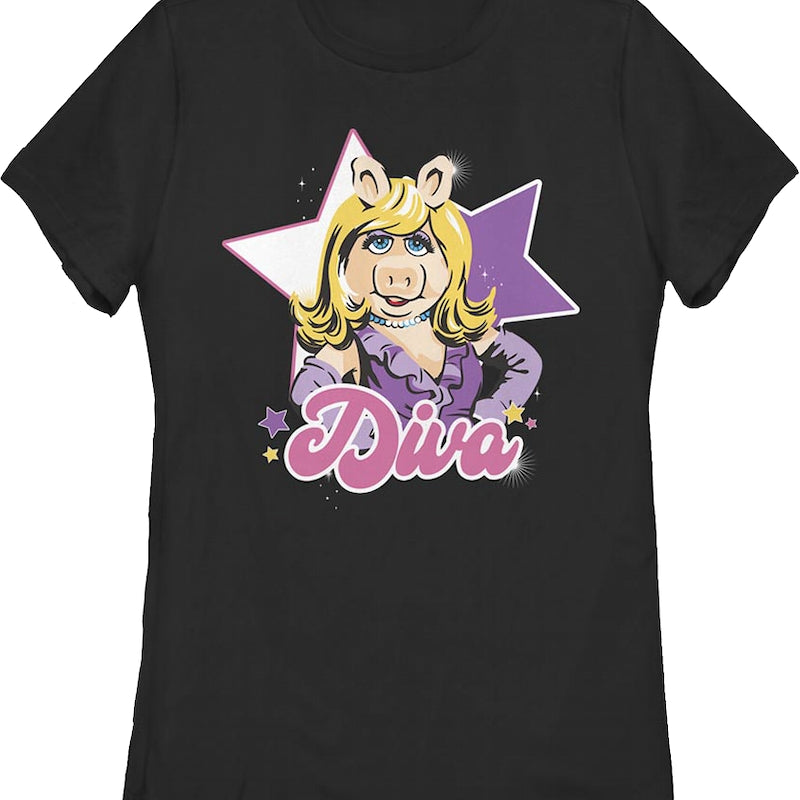 Womens Diva Miss Piggy Muppets Shirt