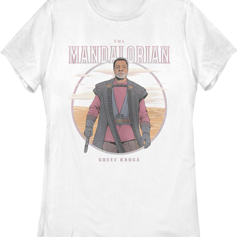 Womens Greef Karga Illustration The Mandalorian Star Wars Shirt