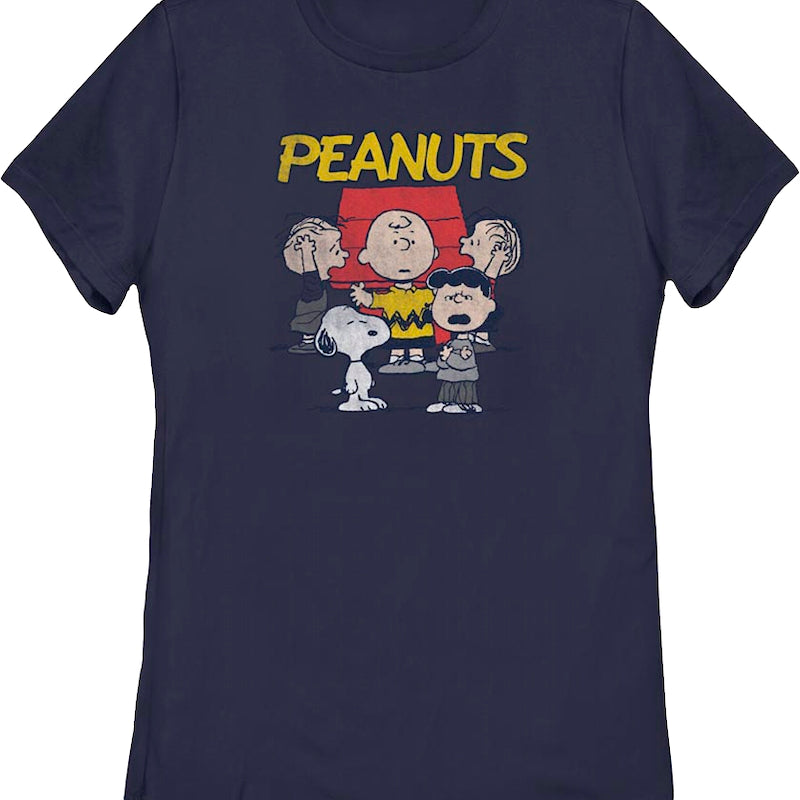 Womens Group Picture Peanuts Shirt