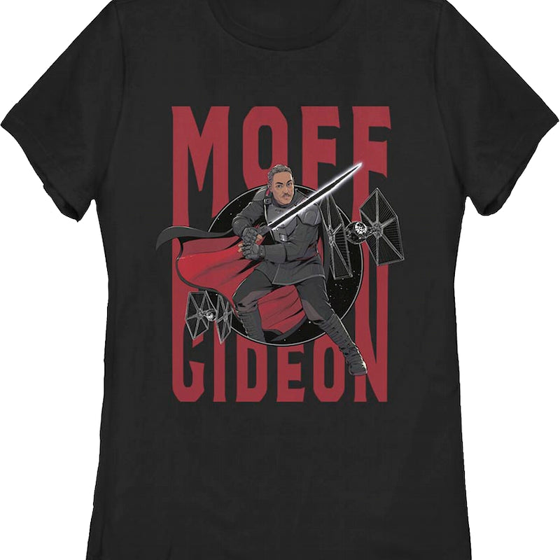 Womens Moff Gideon Action Pose The Mandalorian Star Wars Shirt