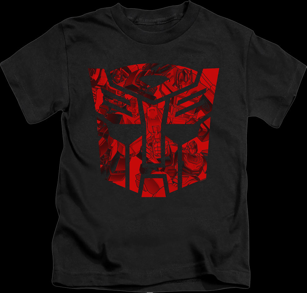 Youth Autobot Logo Illustrations Transformers Shirt