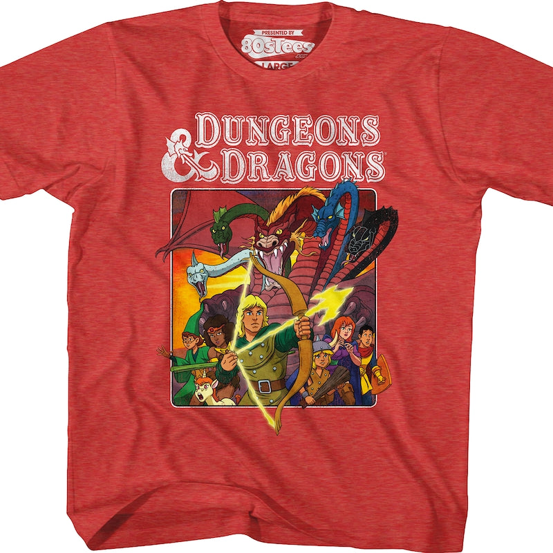 Youth Cartoon Characters Dungeons & Dragons Shirt