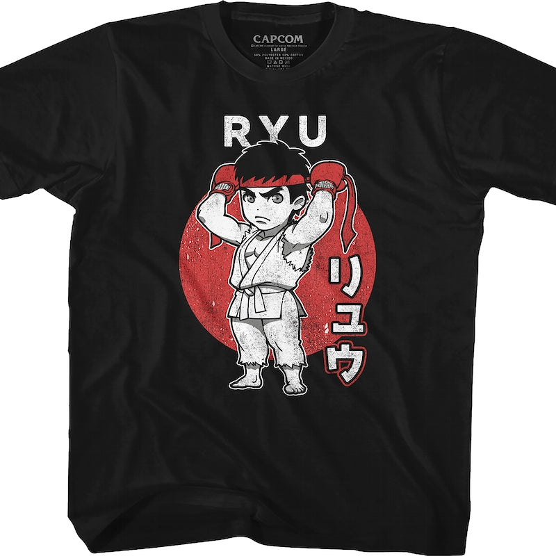 Youth Chibi Ryu Street Fighter Shirt