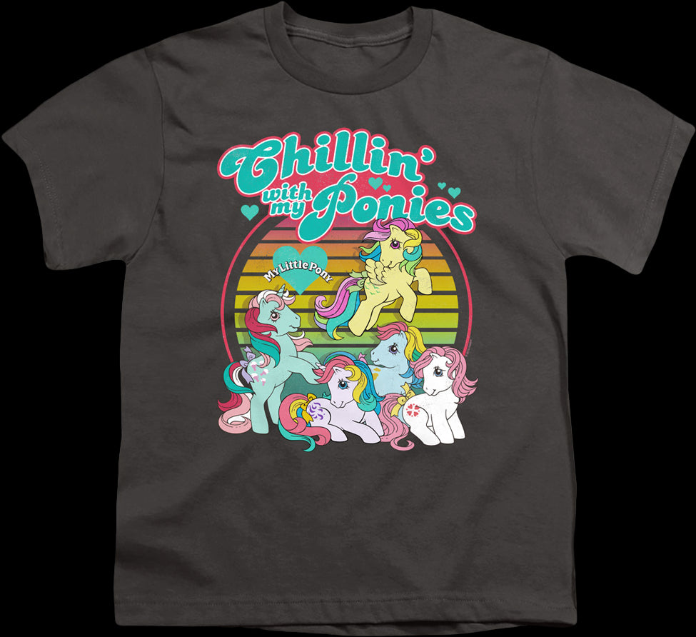 Youth Chillin' With My Ponies My Little Pony Shirt