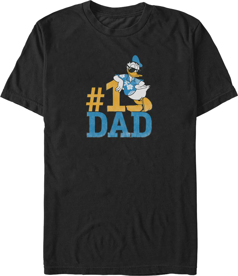 #1 Dad Donald Duck Disney T-Shirt