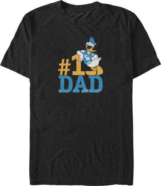 #1 Dad Donald Duck Disney T-Shirt