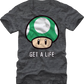 1-Up Mushroom Get A Life Super Mario Bros. T-Shirt