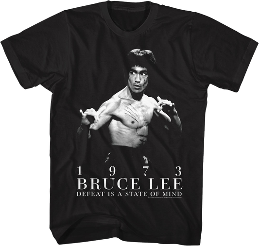 1973 Defeat Is A State Of Mind Bruce Lee T-Shirt