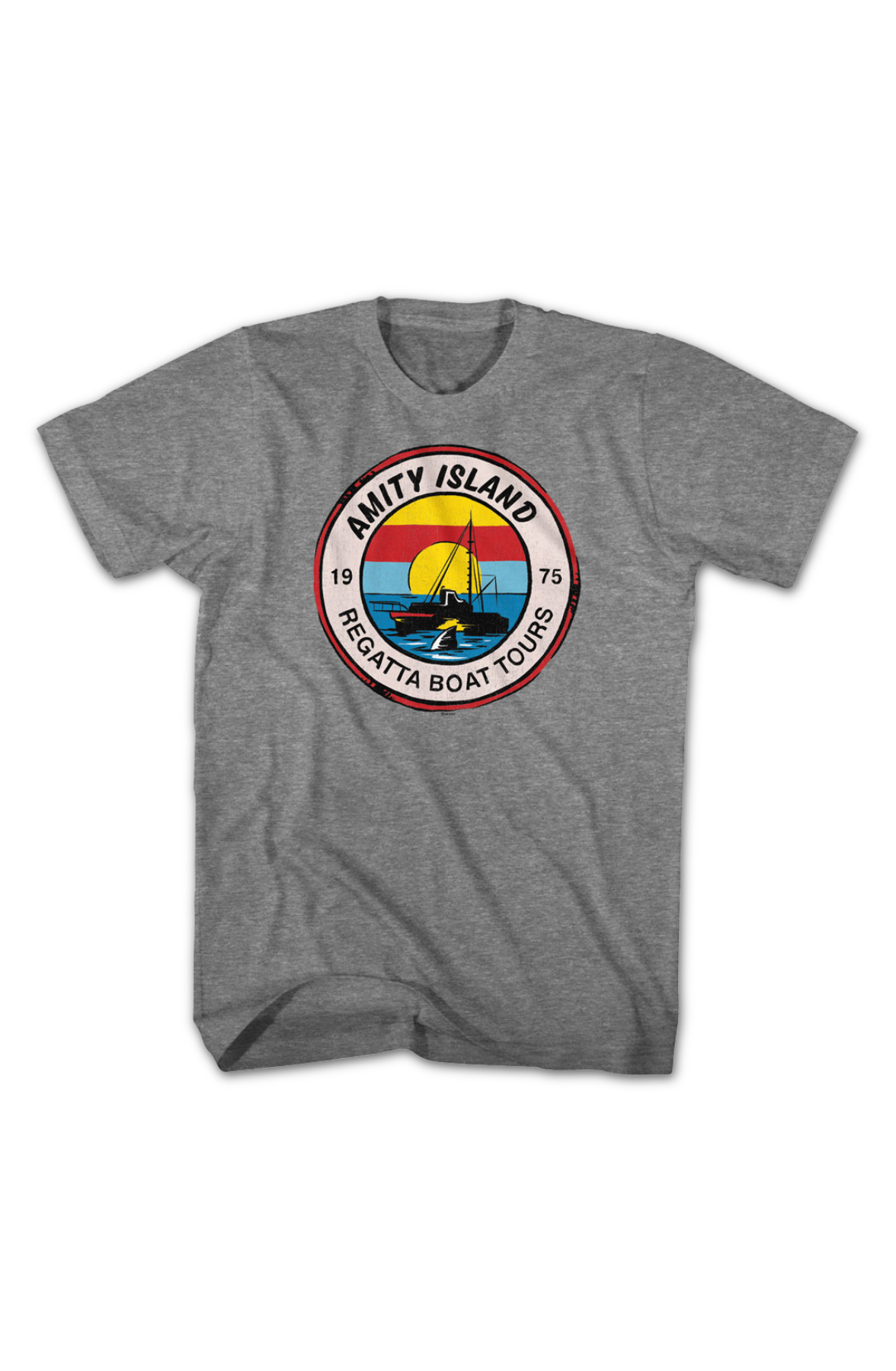 1975 Amity Island Regatta Boat Tours Jaws T-Shirt