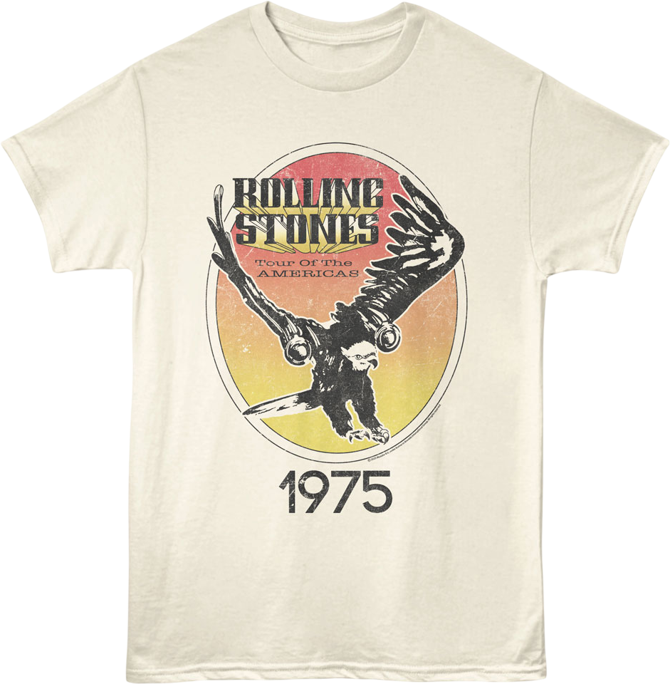 1975 Tour Of The Americas Rolling Stones T-Shirt