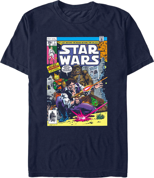 1977 Comic Book Cover Star Wars T-Shirt
