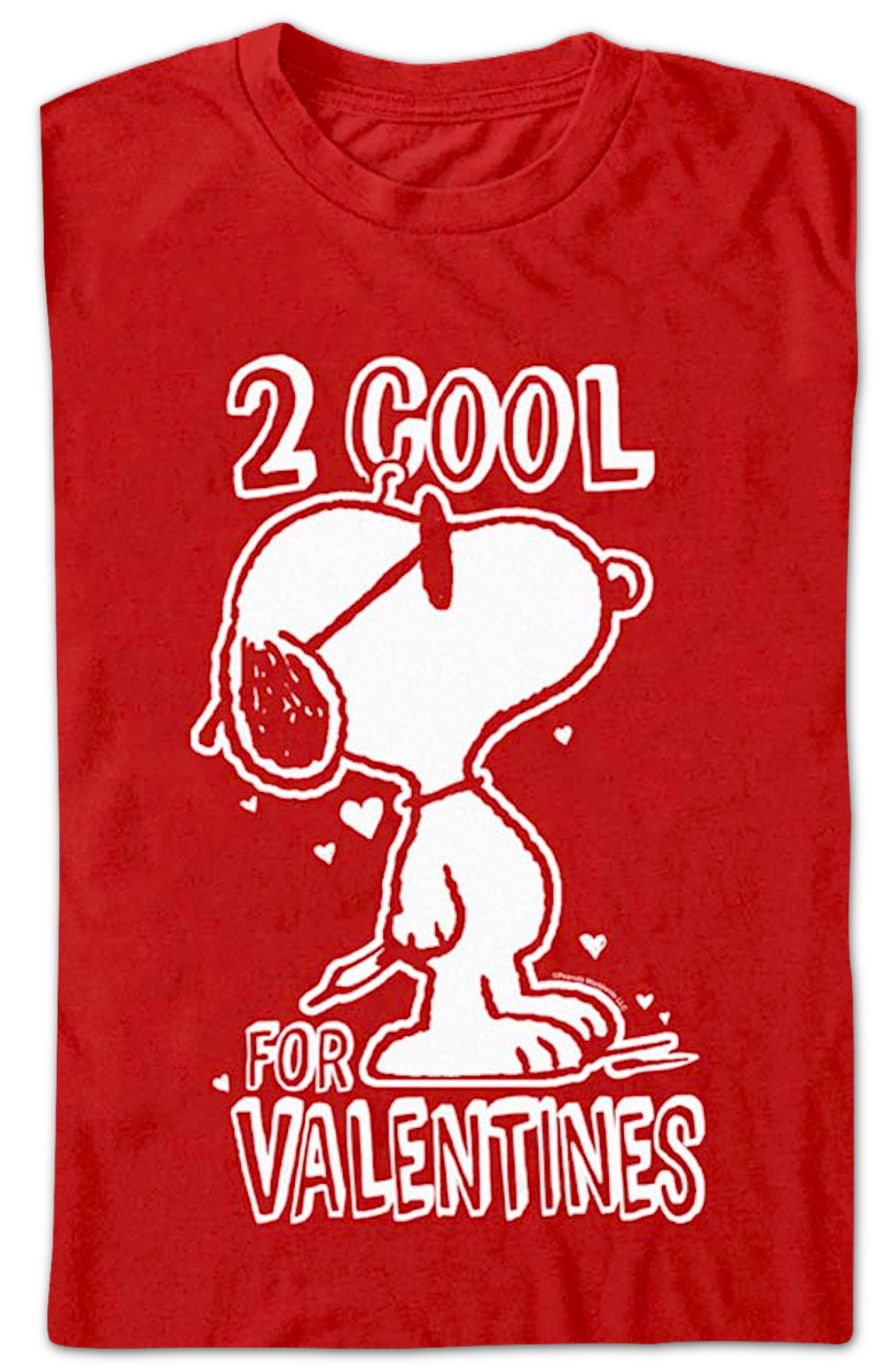 2 Cool For Valentines Peanuts T-Shirt