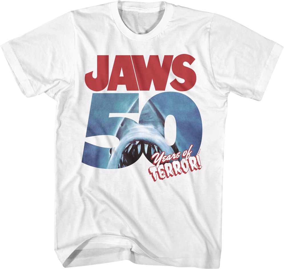 50 Years of Terror Jaws T-Shirt