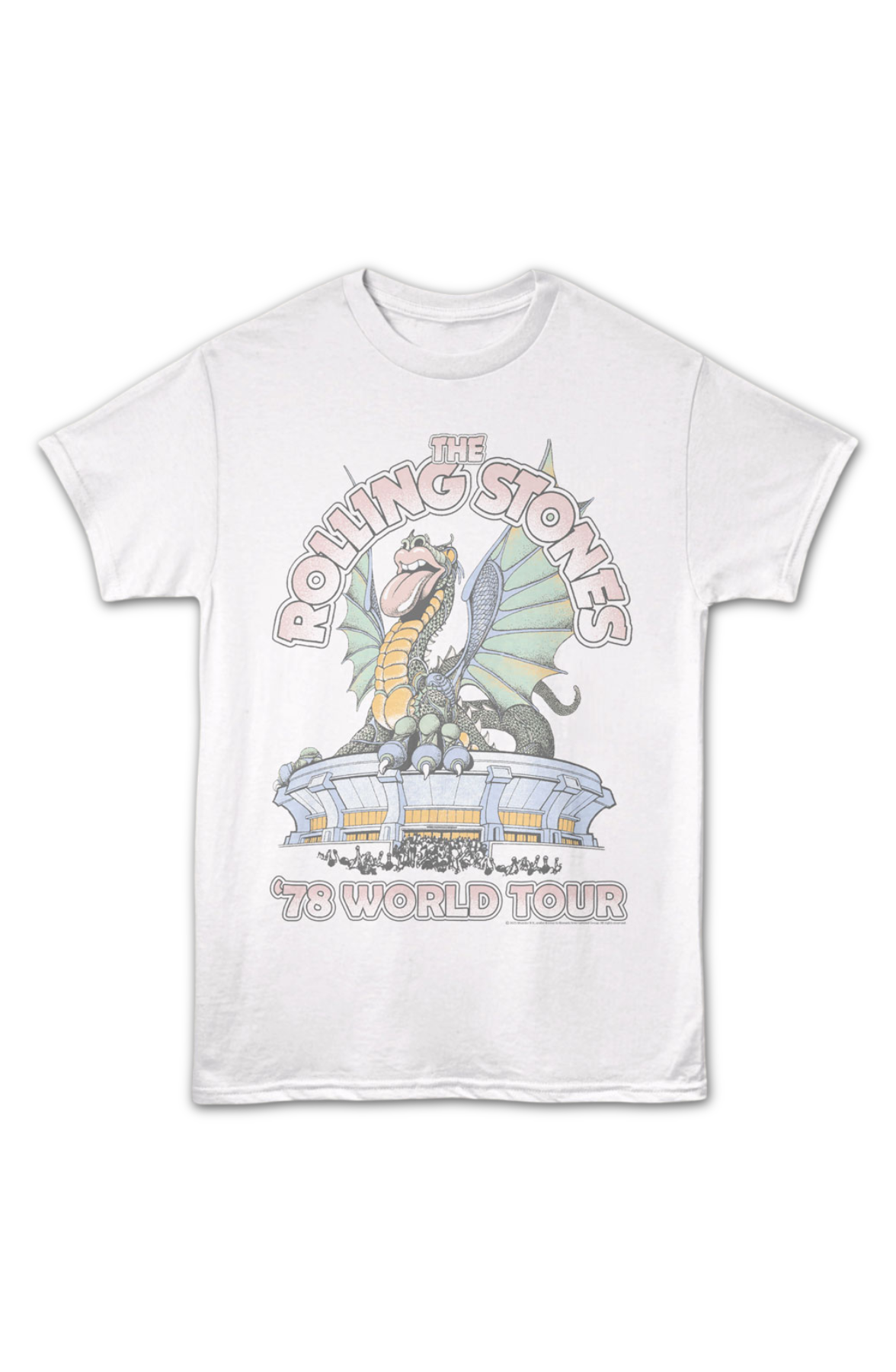 '78 World Tour Dragon Poster Rolling Stones T-Shirt