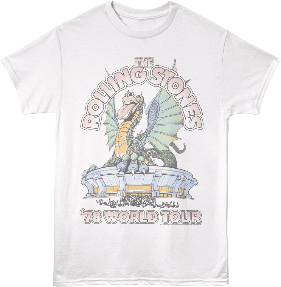 '78 World Tour Dragon Poster Rolling Stones T-Shirt