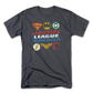 8-Bit Logos Justice League of America DC Comics T-Shirt