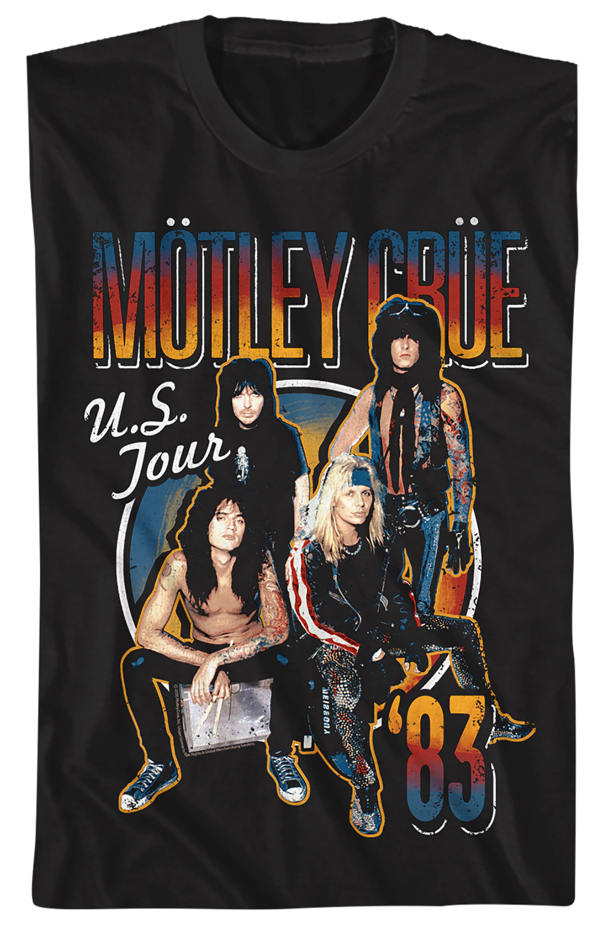 '83 US Tour Motley Crue T-Shirt