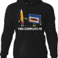 You Complete Me Pencil & Cassette Hoodie