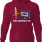 You Complete Me Pencil & Cassette Hoodie