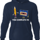 You Complete Me Pencil & Cassette Hoodie