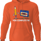You Complete Me Pencil & Cassette Hoodie