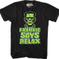 Frankenstein Frankie Says Relax T-Shirt